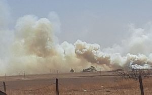 Wildfire in south Levelland