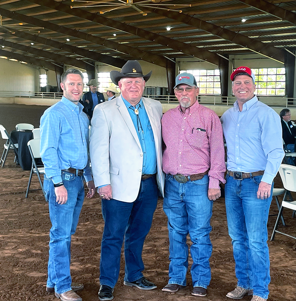 PCG CEO Kody Bessent, Rep. Glenn "GT" Thompson (R-Pa.), PCG Vice President Travis Mires, and Rep. Ronny Jackson (R-Texas), at the Four Sixes Ranch in Guthrie, Texas. 