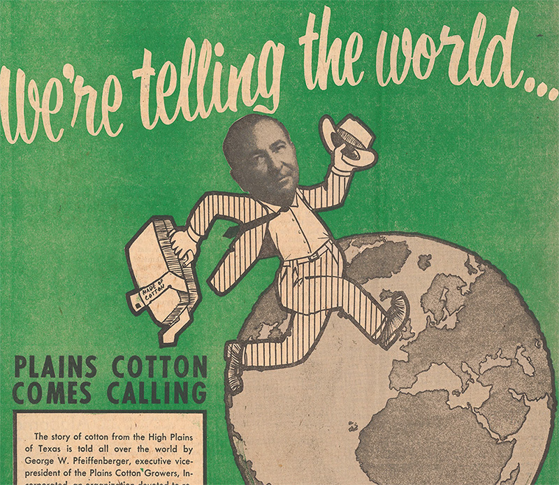 Old Magazine Article of George Pfeiffenberger Plains Cotton Growers